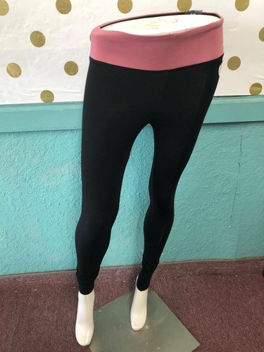 Victoria's Secret PINK Logo Yoga Flat Cotton Legging Black X-Small NWT - Picture 5 of 5