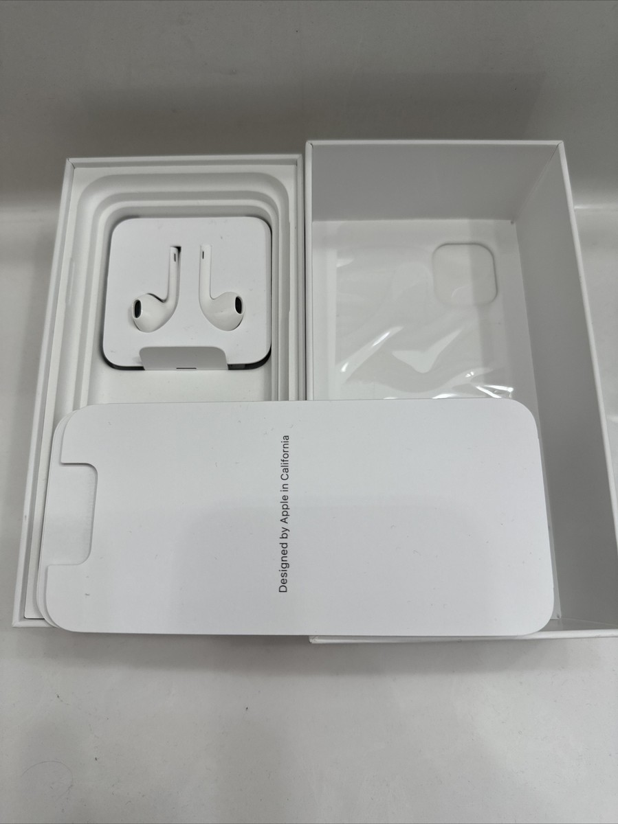 Apple iPhone 11 white 128GB EMPTY BOX Includes Earbuds | eBay