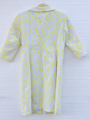 Talbots Petites Womens Yellow Trench Coat Rain Lightweight Lined Button Front 6P - Picture 7 of 10