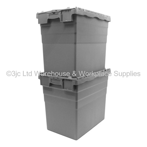 90L XL Heavy Duty Industrial Plastic Storage Distribution Box Boxes with Lids - Picture 3 of 8