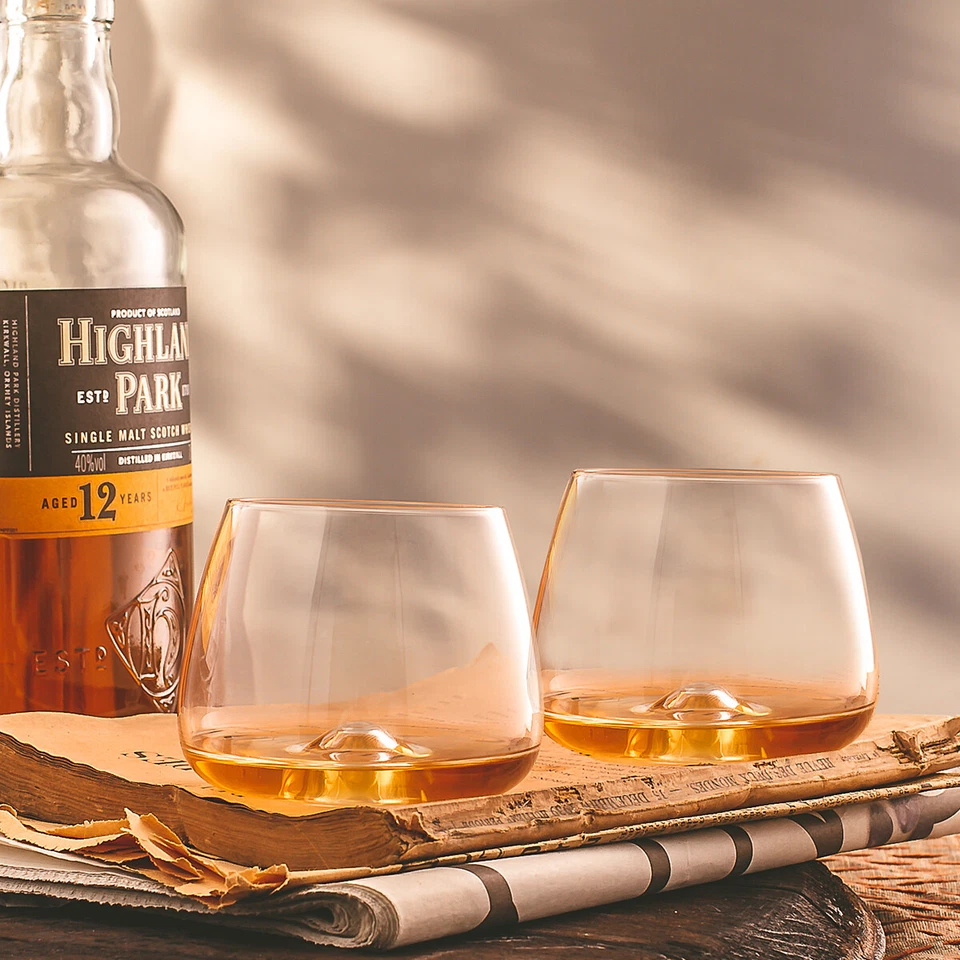 Vortex Crystal Whiskey Tasting Glasses Bar Gift Scotch Bourbon Snifter Tumblers - Image 2 of 4