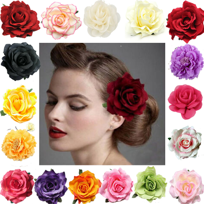Haarspange Mit Rose – 2 Stück, Rot & Rosa, Für Damen & Mädchen, Ideal Für Hochzeit & Party
