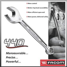 Facom 440 Series 12-point OGV® Combination Spanner Wrench Metric Sizes Ring Open