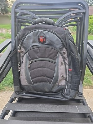 Wenger SwissGear ScanSmart Laptop Backpack Airflow TSA Friendly Black Gray
