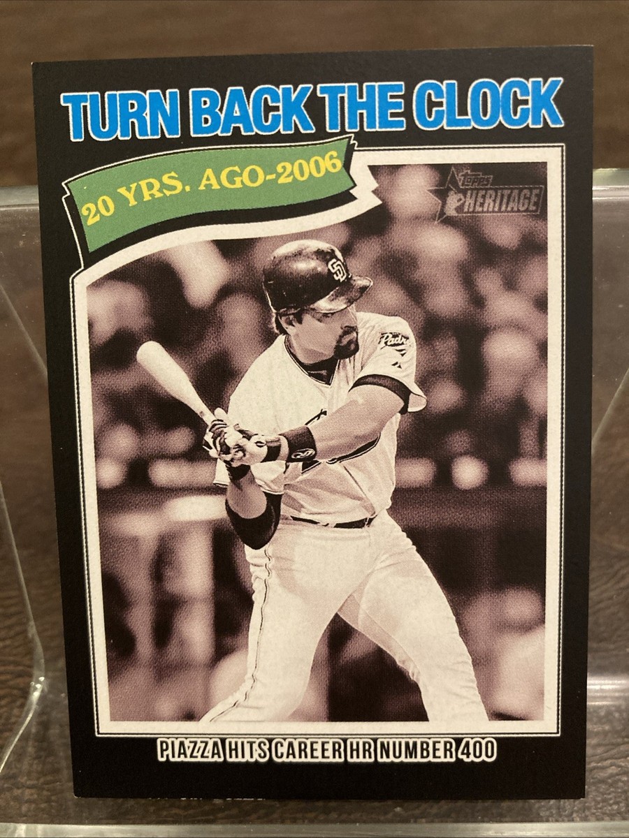 【初期版】レア NATO ナトー 北大西洋条約機構 トレーディングカード 2026 Topps Heritage Mike Piazza Turn Back The Clock Black Border