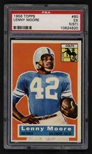 1956 Topps Football #60 Lenny Moore RC PSA 5 EX (ST) Detroit Lions Rookie