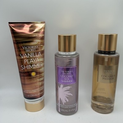 Victorias Secret 3: Coconut Sol Shimmer / Coconut Passion MIST / Vanilla Shimmer