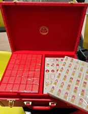 2024 Lotus Mahjong Set (mahjong tiles ,poker cards, random dragon dolls 4🎲)