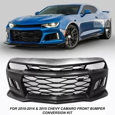 Fits 2010-2015 Chevy Chevrolet Camaro 5TH to 6th Gen ZL1 Front Bumper Cover Kit