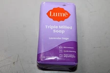 Lume LAVENDER SAGE SOAP Triple Milled Paraben Phthalate Dye Free Full Size 5oz