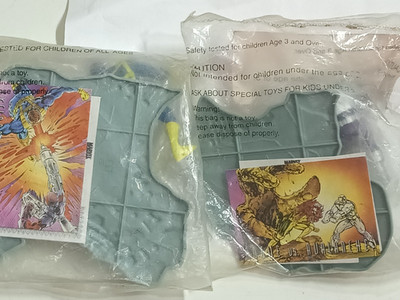 1995 X-Men Hardees Kids Meal Toys - Set Of 2