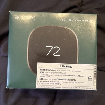 Ecobee EB-STATE6L-01 Smart Thermostat Enhanced Black
