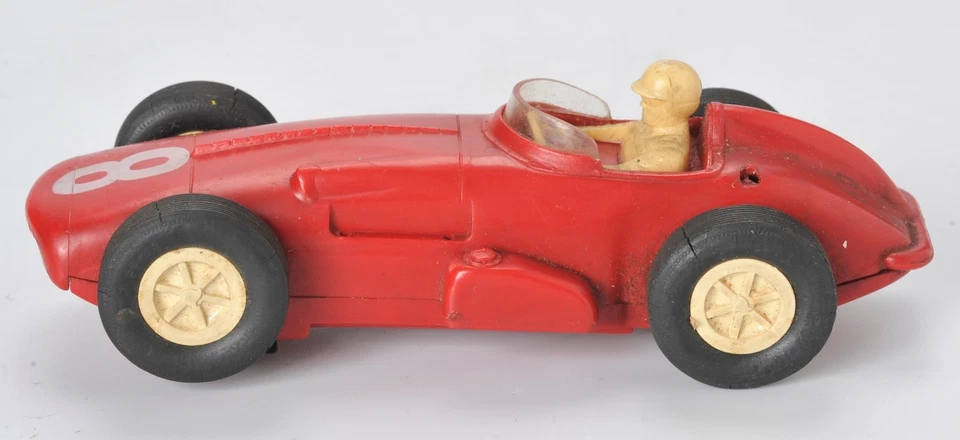 Vintage Marx 1511 Watson Offenhauser 1961 1/24 Plastic Slot Car Red #8 - Image 2 of 4