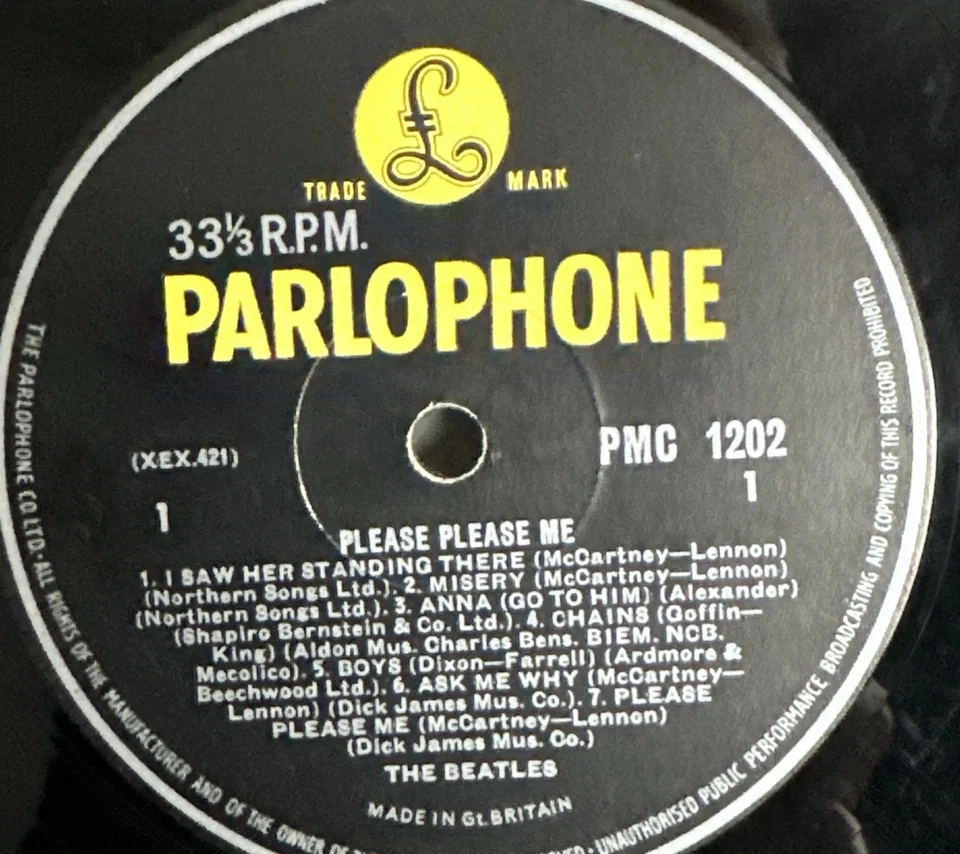 Beatles Please Please Me Lp 3rd Press  Mono UK  [Ex/Vg] Super Audio - Image 2 of 4