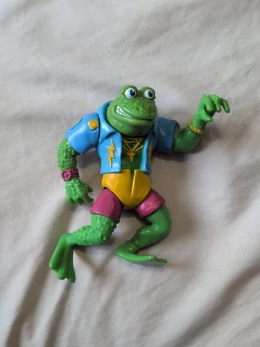 Teenage Mutant Ninja Turtles Genghis Frog Figure Playmates Toys 1989 VINTAGE