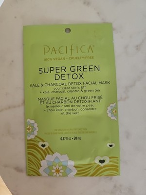 Pacifica Super Green Detox Kale & Charcoal Detox Facial Mask - 0.67 oz 5 Pack