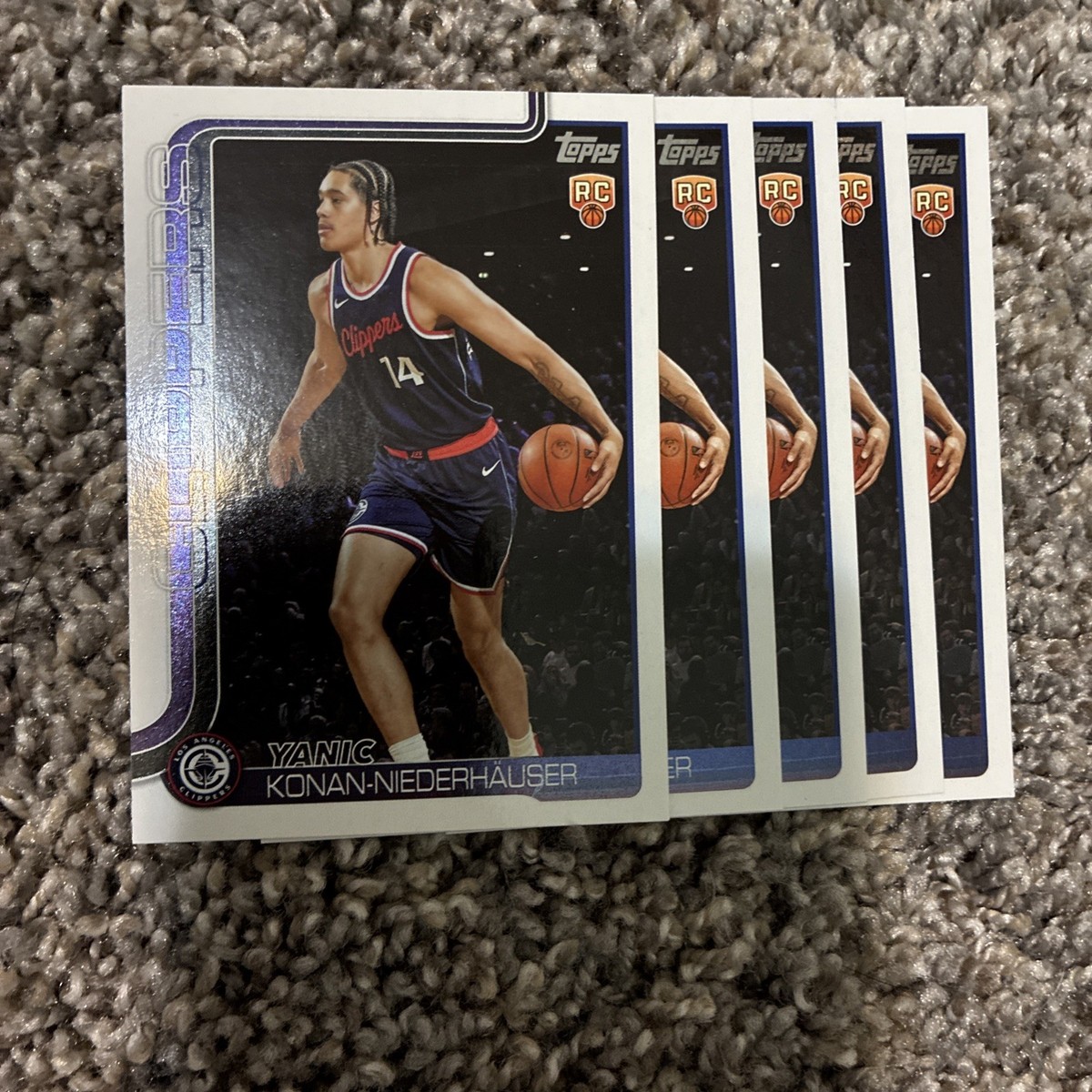 2025-26 Topps Basketball Yanic Konan-Niederhauser Rookie Card RC