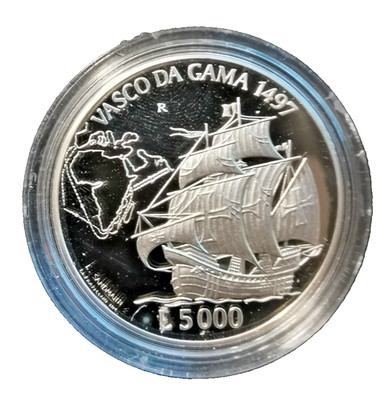 San Marino 5.000 Lire 1997 Große Navigatoren - Vasco da Gama 1497 PP,
