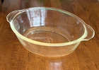 Vtg 1.5qt Clear Glass Oval Anchor Hocking Fire King Baking Dish Casserole Oven