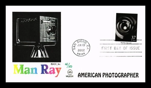 US COVER FIRST DAY OF ISSUE WILSON CACHET AMERICAN PHOTOGRAPHER MAN RAY