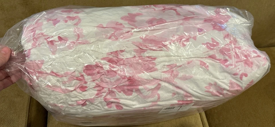 Edredón Pottery Barn Teen LoveShackFancy Garden Damasco Rosa Calado Doble Nuevo sin Etiquetas $199 Foto 3 de 4