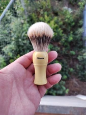 Restored Vintage Simms Shave Brush From Canada New 20mm Badger Knot
