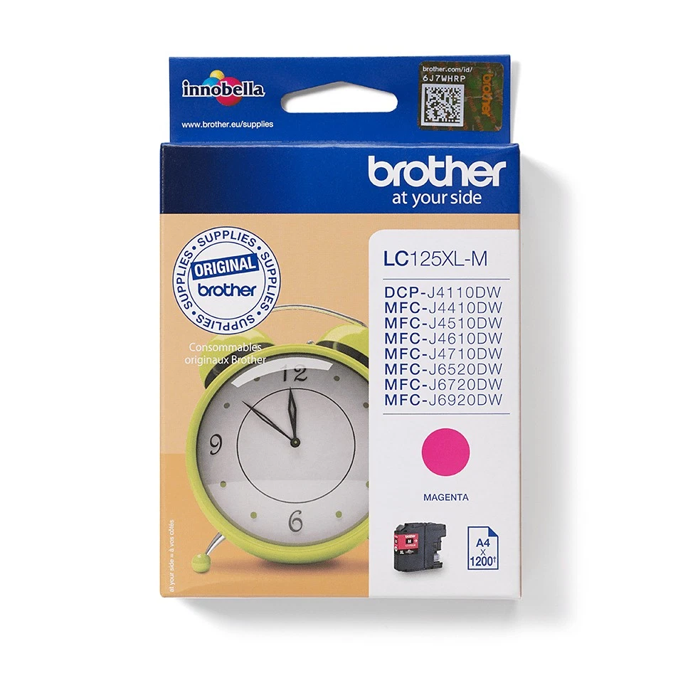 LC125XLM-ORIGINAL Brother LC125XLM cartouche jet d'encre magenta - Photo 1/1