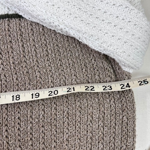 BDG Urban Outfitters Sweater Knit Colorblock White Beige V Neck Medium READ - Picture 5 of 12