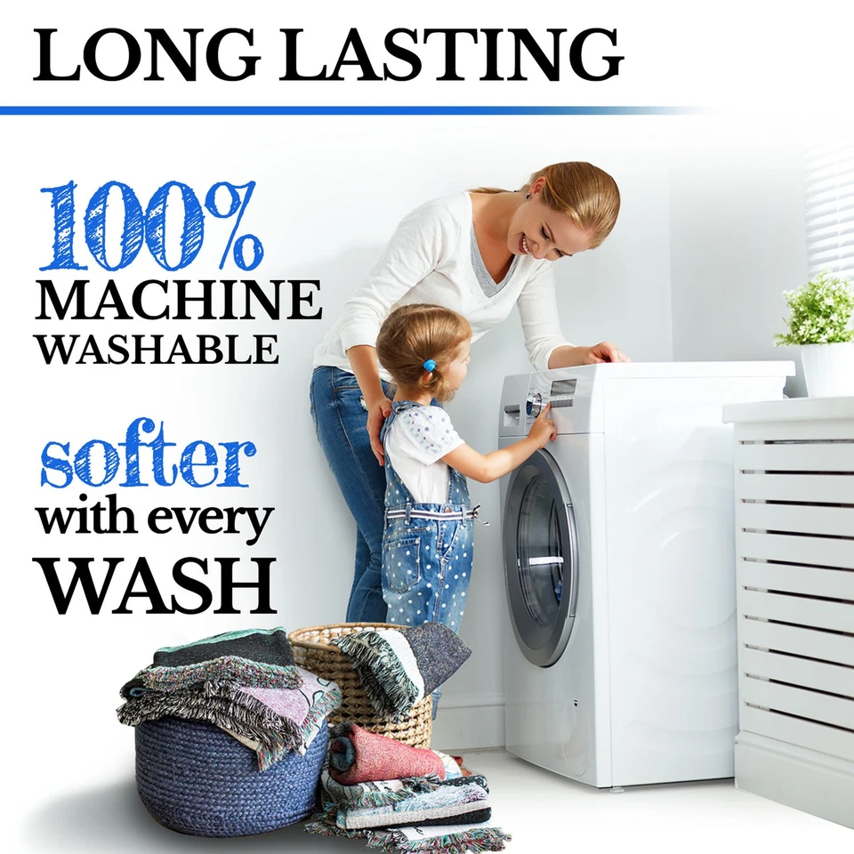 Kaibab Blanket XL Tapestry Throw Woven from Cotton - Made in The USA (82x62) - Image 4 of 4