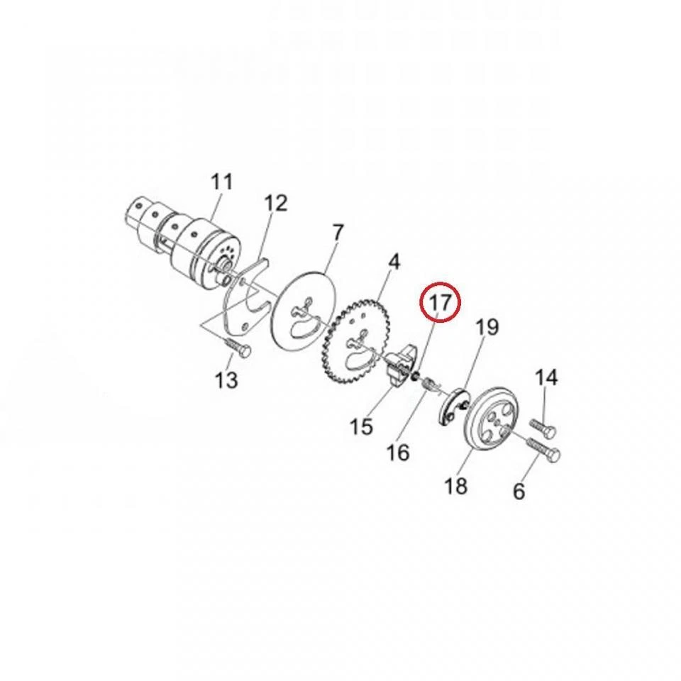 Joint moteur origine pour Scooter Derbi 250 Rambla 2008 à 2013 487833 Neuf - Photo 2/2