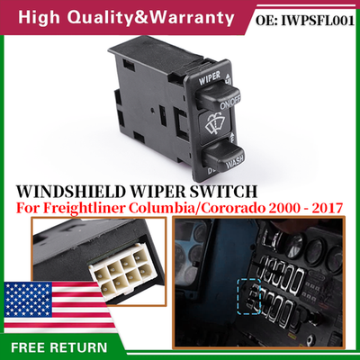 #ad Heavy Duty Washer Switch 8 Pin IWPSFL001 For Freightliner Coronado Columbia $31.99