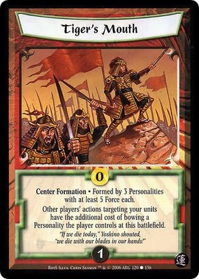 Tiger's Mouth - Rise of the Shogun - Legend of the Five Rings CCG