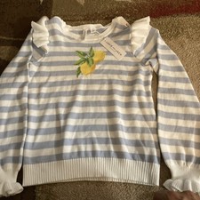 Girls Janie and Jack Size 10 Lemon Sweater NWT