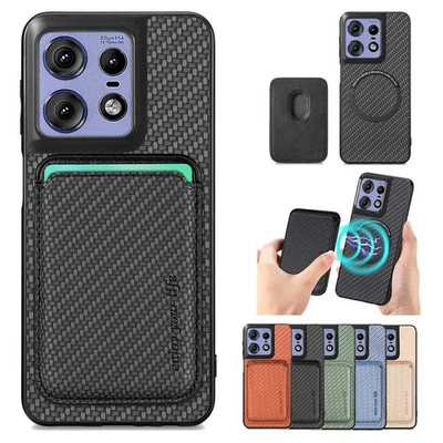Für Motorola Moto Edge 70 60 G86 G75 G56 Schutzhülle Kartenfach PU Leder Magnet - Bild 1 von 4