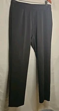 EP Pro Black Pleated Performance Golf Pants 100% Polyester Activewear Size 8