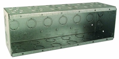 RACO 965 3-1/2-Inch Deep 134.8 Cubic Inch 6-Gang Nongangable Masonry Box