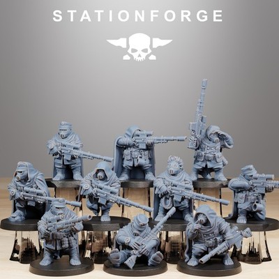 Station Forge Miniatures GrimGuard Skulldarts Sci Fi Grim Dark Proxy Minis 3D