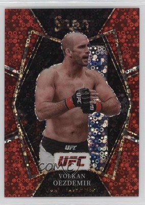 2022 Panini Select UFC Premier Level Red Disco Prizm 65/99 Volkan Oezdemir 02v3