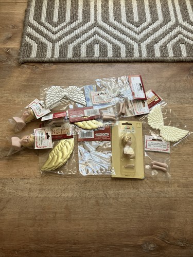 Vintage Puppenbau Set Kopf Hände Flügel Engel Fee