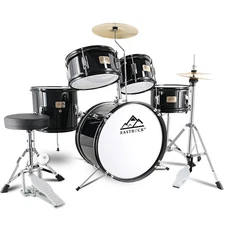 Kids Drum Set, 5-Piece 16 Inches Junior Drum Sets for Kids, Drummer, Beginner...