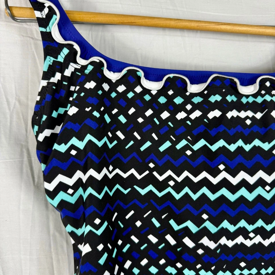 Nuevo con etiquetas Traje de baño azul Profile by Gottex Tankini para mujer talla 34D E102-1D37 Foto 2 de 4