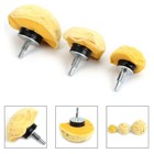 2/3/4inch Wheel Mop Cotton Dome Buffing Polishing Pad Rotary Tool 6mm Shank