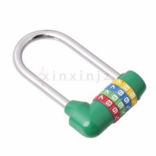 100 x 60mm 4 Digit Metal Combination Padlock for Gym Sports Lockers Green