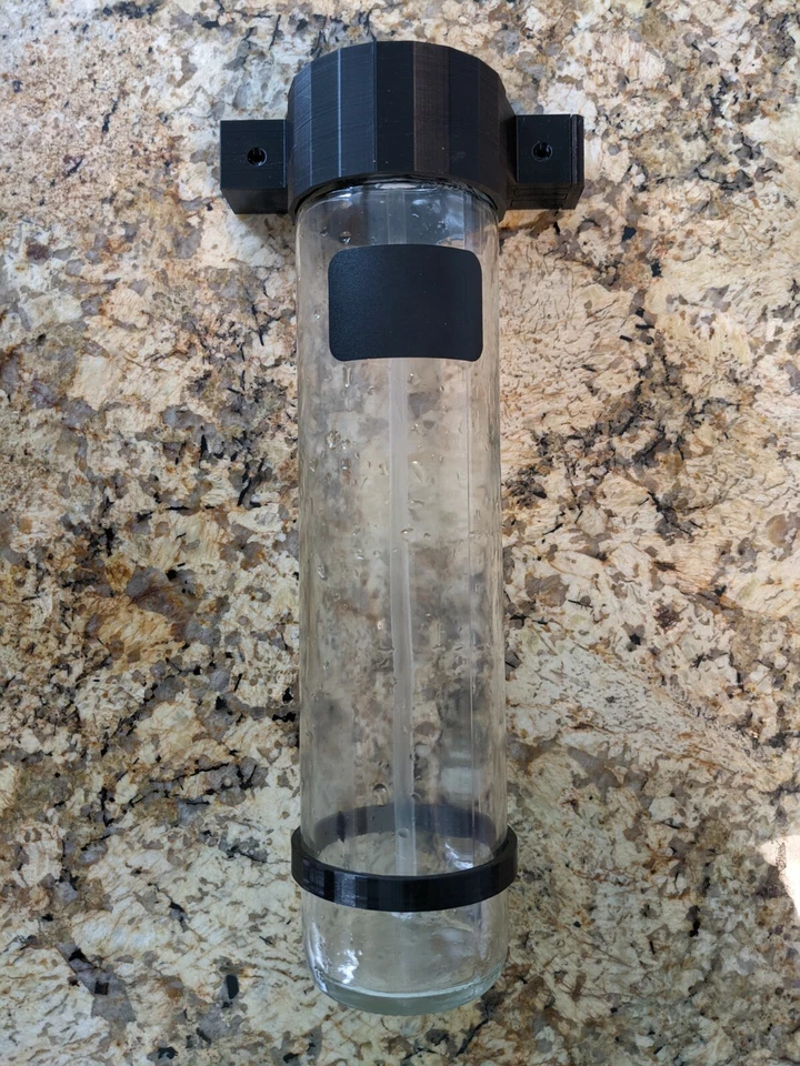 Recipientes dosificadores de vidrio para acuario 800 ml arrecife marino delgado montaje en pared modular Foto 4 de 4