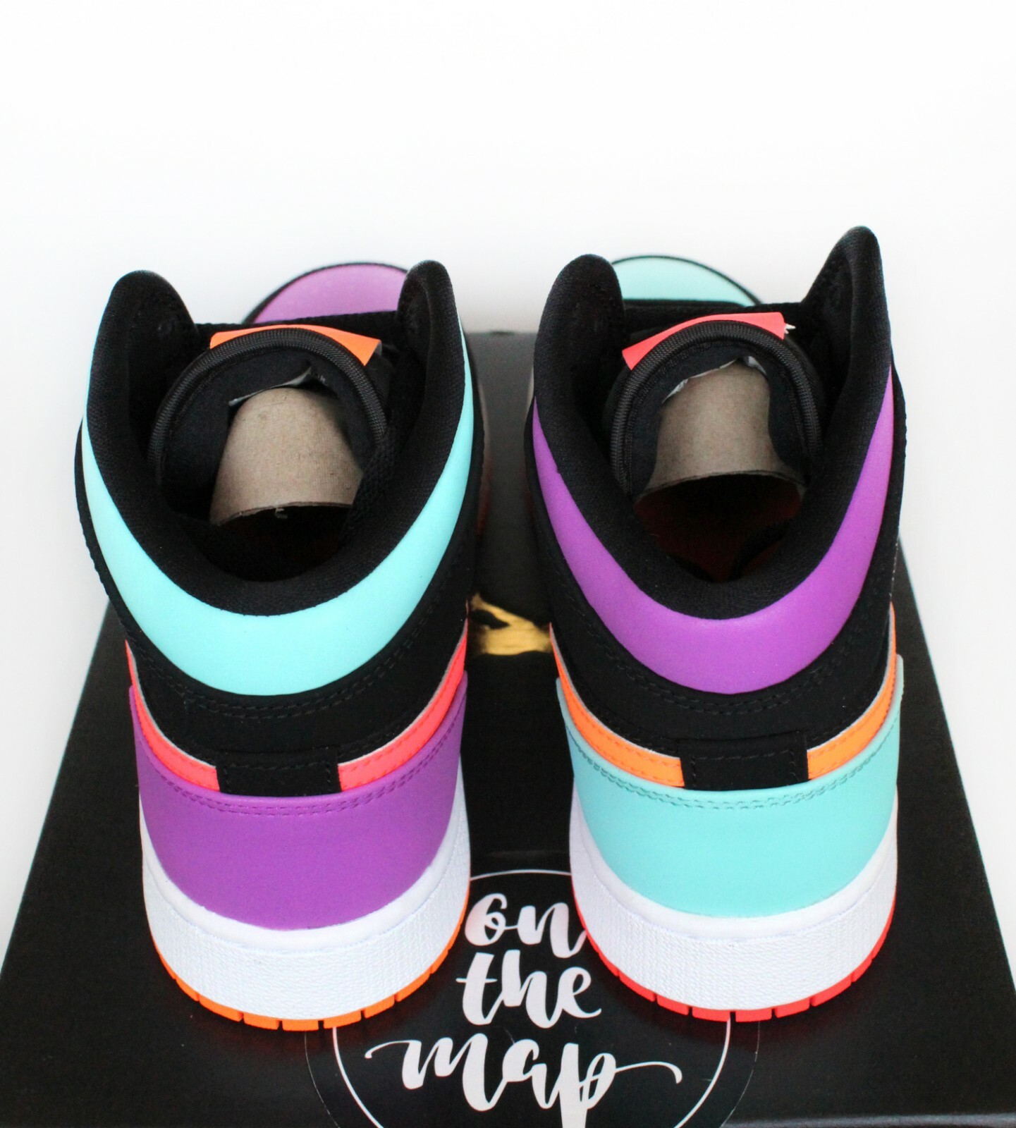 Nike Air Jordan 1 Retro Mid Multi Pink Orange Candy GS Sizes UK 6 US 6.5 7  New | eBay