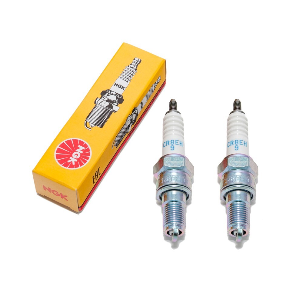 2 Bougies NGK CR8EH-9 Pour Honda XL 125 V Varadero 2001-2017 - Jeu De Bougies Moto