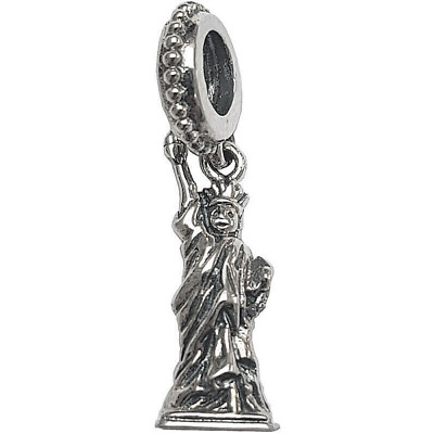 Chamilia Freiheitsstatue Charm Bead New York Dangle USA 925 Sterling Silber