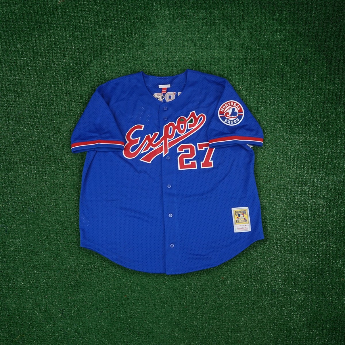 Vladimir Guerrero 2002 Montreal Expos MLB Mitchell&Ness Blue Men's