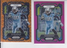 (2) 2023 Prizm JEVON KEARSE Orange Laser + Pink Titans #287