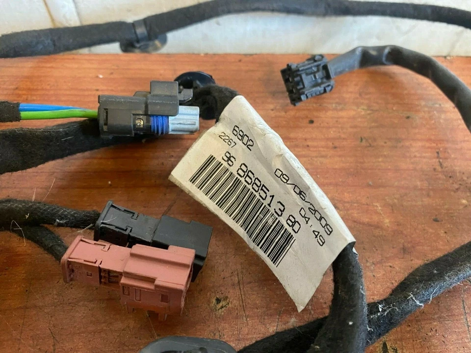 PEUGEOT 207 2008 3 PUERTAS LADO PASAJERO PUERTA DELANTERA CABLEADO TELAR 9686851380 Foto 2 de 3